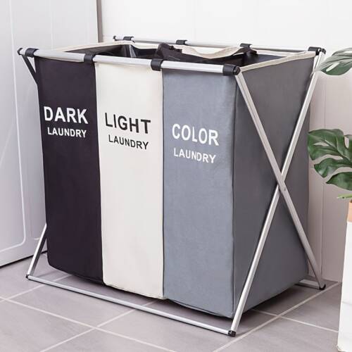 1/3 section multi colour clothes storage basket