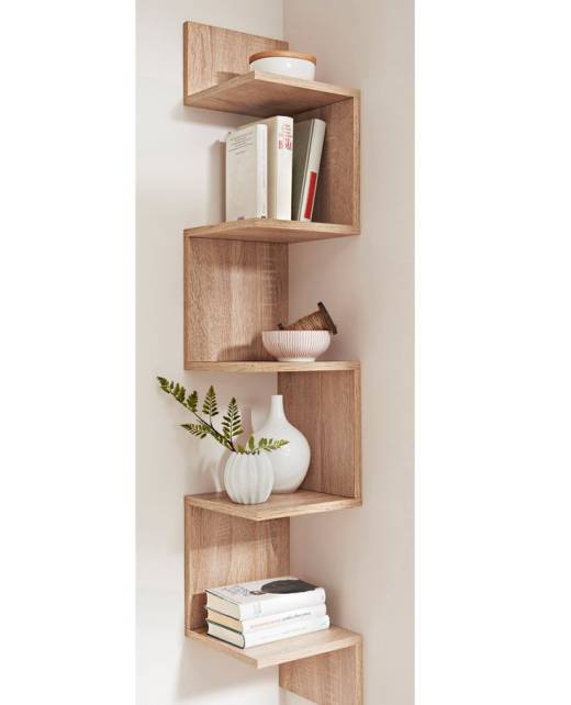 wooden shelf